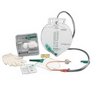 LUBRI-SIL I.C. Drainage Bag Silver-Coated Foley Catheter Tray 16 Fr 5 cc