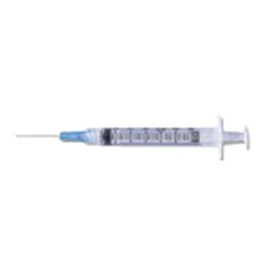 Luer-Lok Syringe with Detachable PrecisionGlide Needle 21G x 1", 3 mL (100 count)