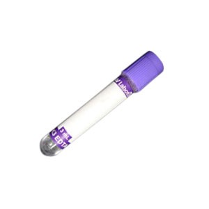 Vacutainer Plus Plastic Whole Blood Tube with Lavender Hemogard Closure 3 mL, 13 mm x 75 mm