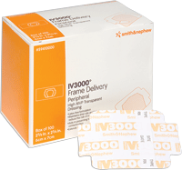 "Opsite IV3000 Frame Delivery Moisture Responsive Catheter Dressing 4"" x 4-3/4"""
