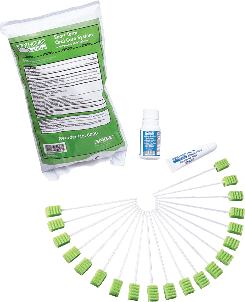 Short Term Swab System with Perox-A-Mint Solution, 44 mL Bottle