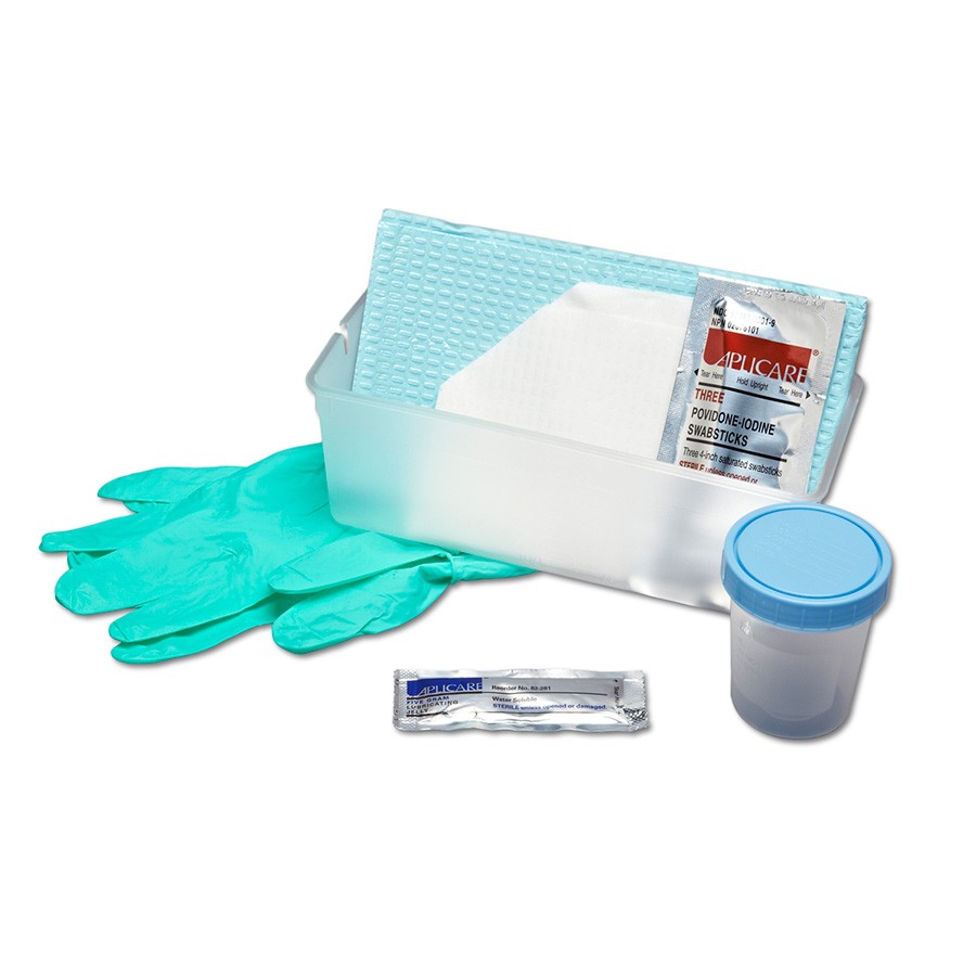 Sterile Cath Tray W/14 Fr Vinyl Catheter