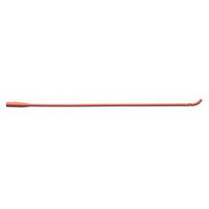 "Coude Red Rubber Intermittent Catheter 14 Fr 16"""