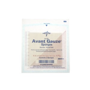 "Avant Non-Woven Gauze Sponge Sterile 2's, 4"" x 4"", 4-Ply"