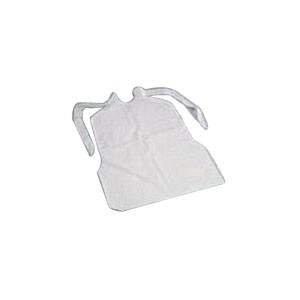 "Disposable Plastic Bib with Bottom Packet 16"" x 24"""