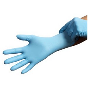 "SensiCare Nitrile Exam Glove, 2X-Large, 9-1/2"", Blue"