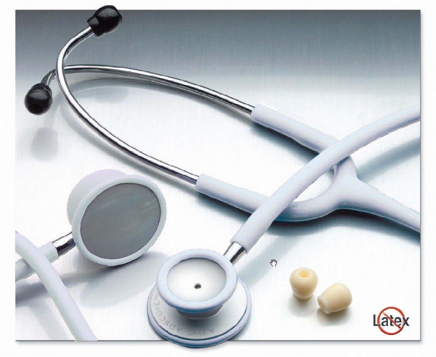 Adscope 609 2-HD Stethoscope, Frosted Glacier, Aluminum