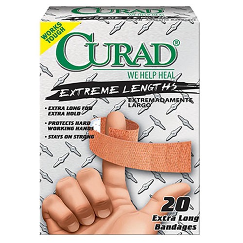 Curad Extreme Hold Fabric Adhesive Bandage, Assorted Sizes