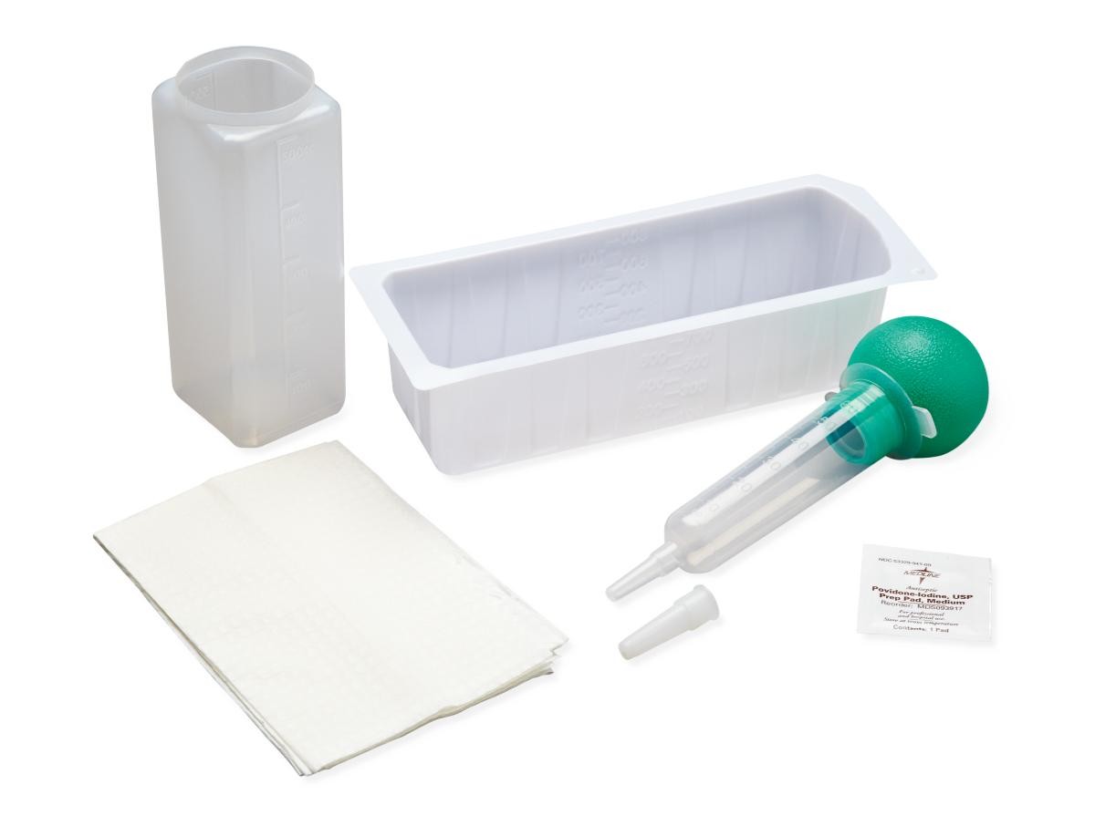 Contro-Bulb Syringe Irrig. Tray,Sterile,Latex-Free
