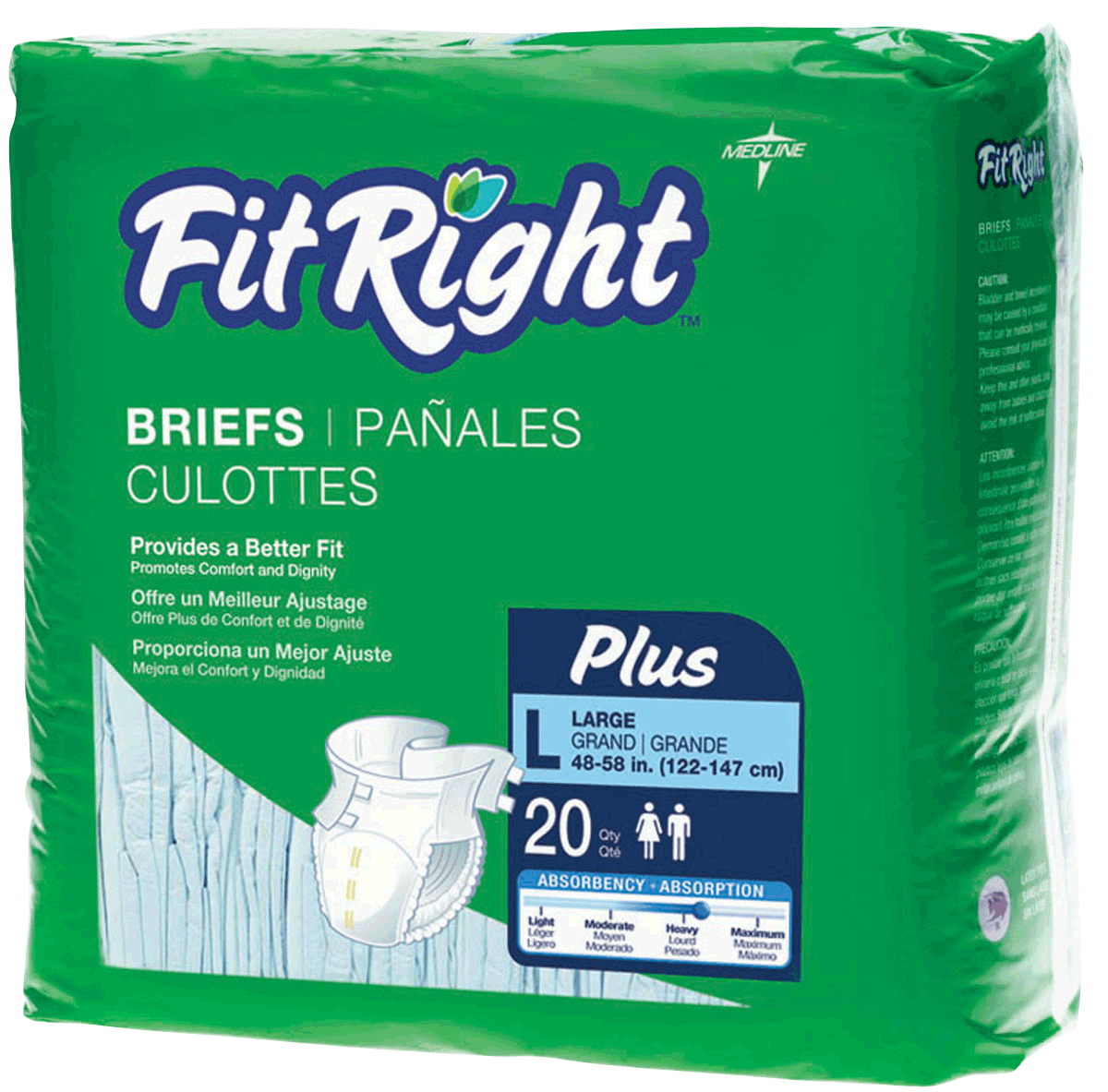 "FitRight Plus Brief Large 48"" - 58"""