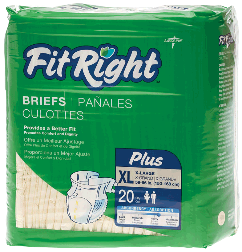 "FitRight Plus Brief X-Large 59"" - 66"""