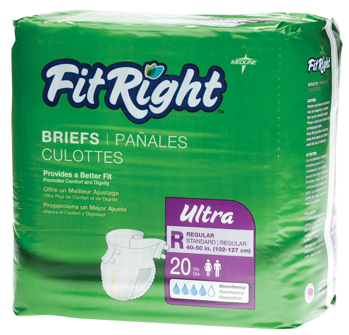 "FitRight Ultra Brief Large 48"" - 58"""