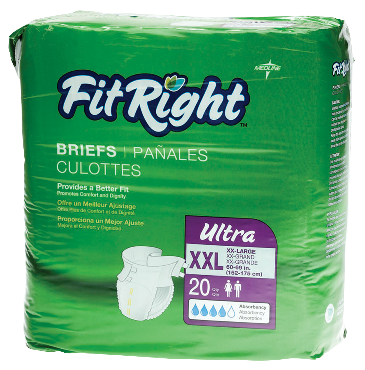"FitRight Ultra Brief 2X-Large 60"" - 69"""