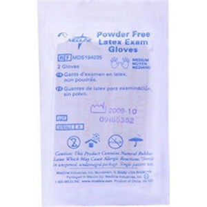 Medline Sterile Powder-Free Latex Exam Glove Small