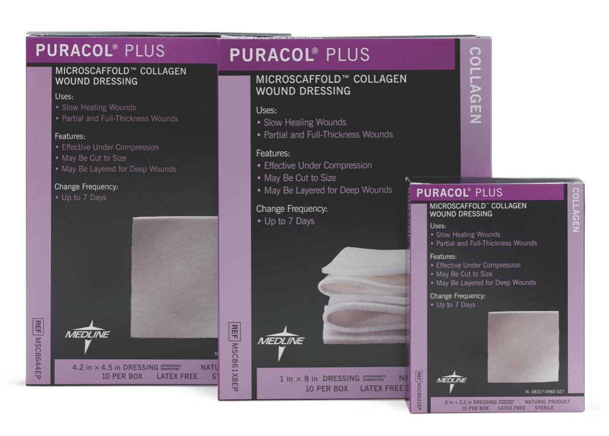 "Puracol Plus Collagen Dressing 1"" x 8"" Rope"