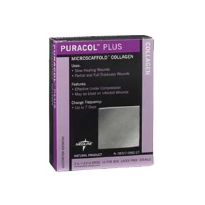 "Puracol Plus Collagen Dressing 2"" x 2-2/7"""