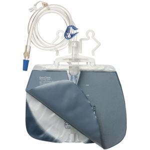 Fig Leaf Urinary Drain Bags, Anti-Reflux, Latex-Free
