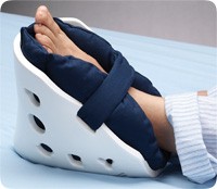 Posey Quilted Heel Pillows, Solid Blue, Pair