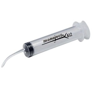 Monoject Curved Tip Irrigation Syringe, 12 mL