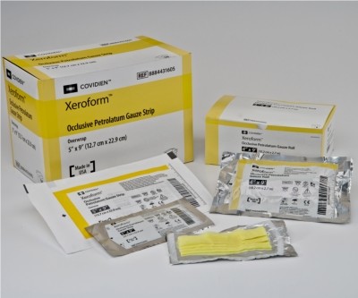 XEROFORM Sterile Petrolatum Gauze Strip 5" x 9"