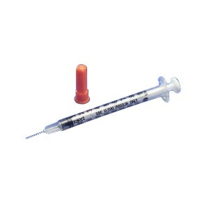 Monoject Rigid Pack Insulin Syringe 28G x 1/2", 1/2 mL (100 count)