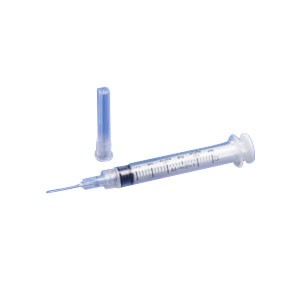 Monoject Rigid Pack Syringe with Hypodermic Needle 22G x 1", 3 mL (100 count)