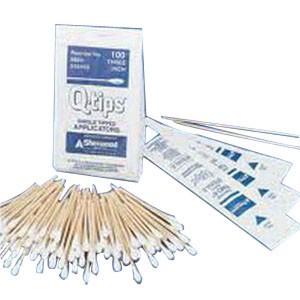 "Q-Tips Cotton-Tip Applicator with Wood Handle 3"""