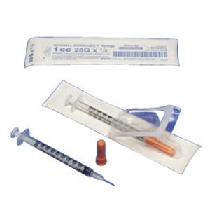 Monoject SoftPack Insulin Syringe 28G x 1/2", 1 mL (100 count)