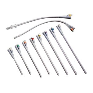 Dover 2-Way Silicone Foley Catheter 20 Fr 30 cc