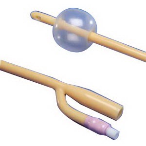 Dover 3-Way Silicone Elastomer Foley Catheter 18 Fr 30 cc