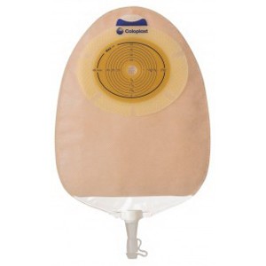 "Sensura 1-Piece Multi-Chamber Urostomy Pouch Flat CTF 3/8"" - 2.5"", Transparent"