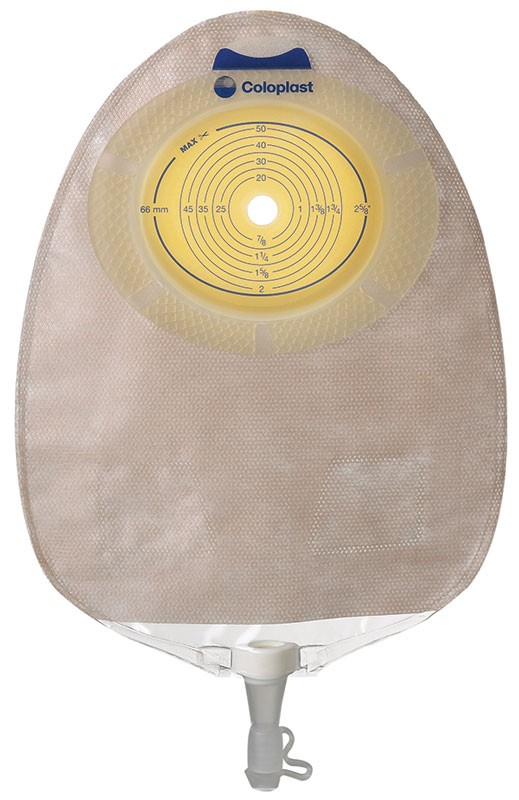 "SenSura Xpro Convex Light Extended Wear Urostomy Pouch Pre-Cut 1"" Opaque"