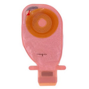 "Assura 1-Piece Wide Outlet Drainable Pouch Pre-Cut Non-Convex 1-3/8"""