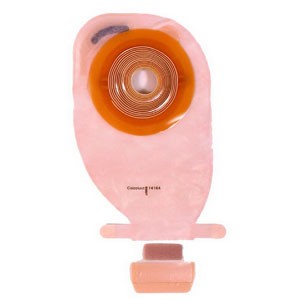"Assura 1-Piece Drainable Pouch Precut Convex 1-1/8"", Transparent"