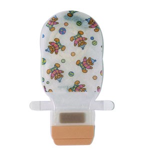 "Assura AC Easiflex 2-Piece Pediatric Drainable Pouch 1-1/8"", Opaque"