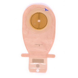"Assura 1-Piece Wide Outlet Drainable Pouch Cut-to-Fit Non-Convex 3/8"" - 2-3/4"", Opaque"