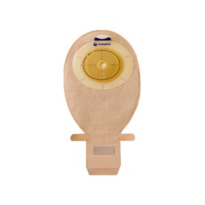 "SenSura Xpro Wide Outlet Drainable Pouch 1"" Pre-Cut, Flat with Filter, Maxi, Opaque"