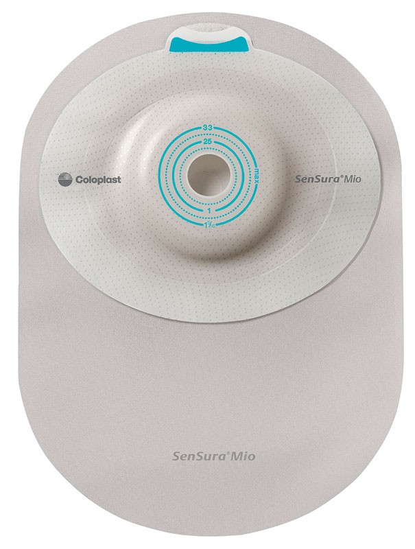 Mio 1-Piece Closed Pouch, Deep Convex, Midi, Opaque with Inspection Window, Pre-Cut/Cut-To-Fit