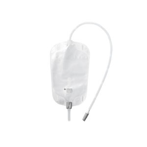 Conveen Security + Leg Bag Levered Opening, Non-Latex Straps, 50 cm Tubing, Sterile, 17 oz, 500 mL