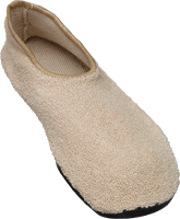 Non Skid Slippers Beige Size 10 And Up, Pair