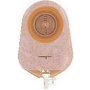 "Assura 1-Piece Non-Convex Standard Wear Urostomy Pouch Cut-to-Fit 3/8"" - 2-1/4"", Opaque"