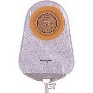 "Assura 1-Piece Non-Convex Standard Wear Urostomy Pouch Cut-to-Fit 3/8"" - 2-1/4"", Transparent"
