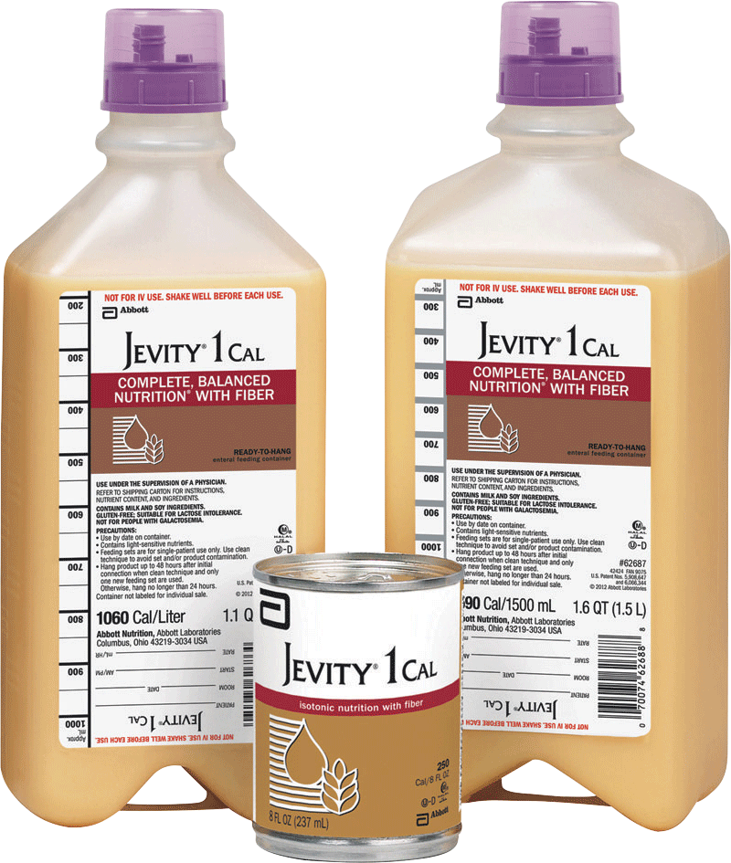 Jevity 1 CAL with Fiber Ready To Hang with Safety Screw Connector, Institutional 1500 mL