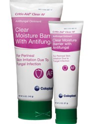 Critic-Aid Clear AF Moisture Barrier with Antifungal, 2 oz. Tube