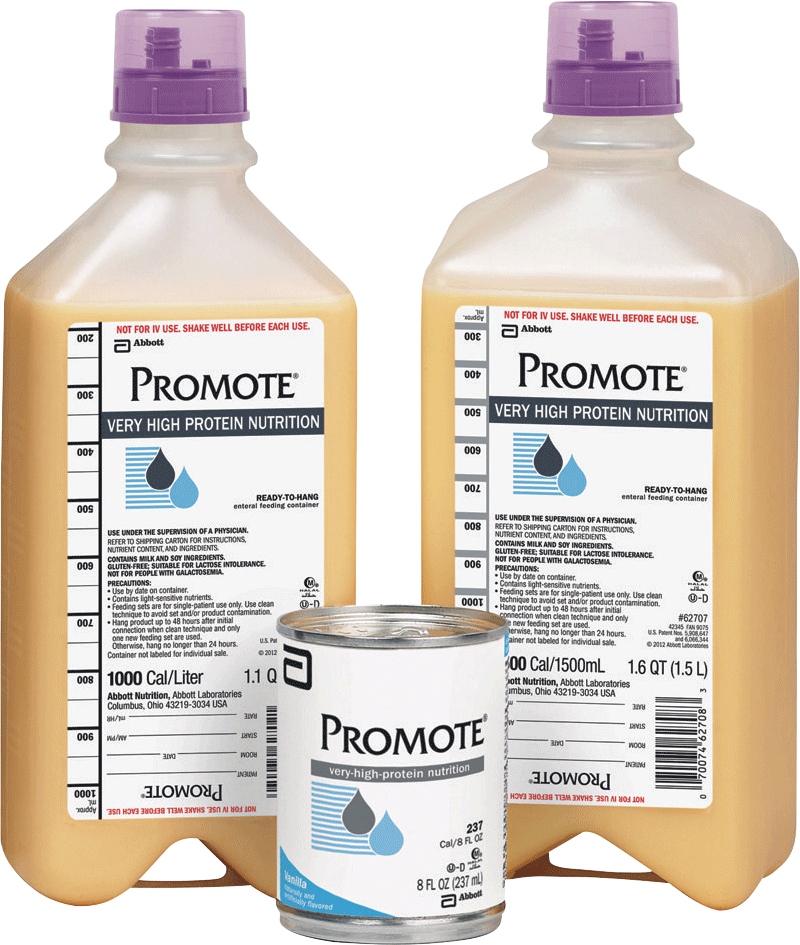 Promote High Protein 1,000 mL Ready to Hang with Safety Screw Connector, Institutional