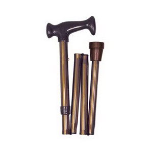 Adjustable Folding Cane, Bronze 33" To 37 1/2"