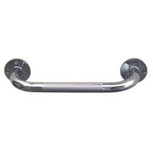 12" Steel Knurled Grab Bar, 1" Od.4 1/2"From Wall