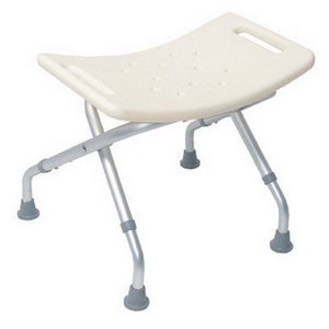 Folding Shower Chair, Alum Frame, 250 Lb, 16" High