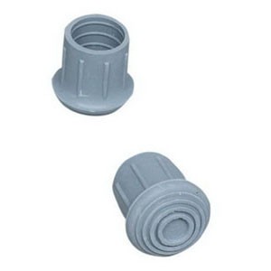 Walker/Commode Tips #21, Grey, 1 1/8, Box/4