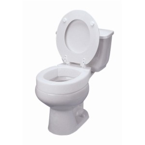 Hinged Elevated Toilet Seat, Standard, 4"